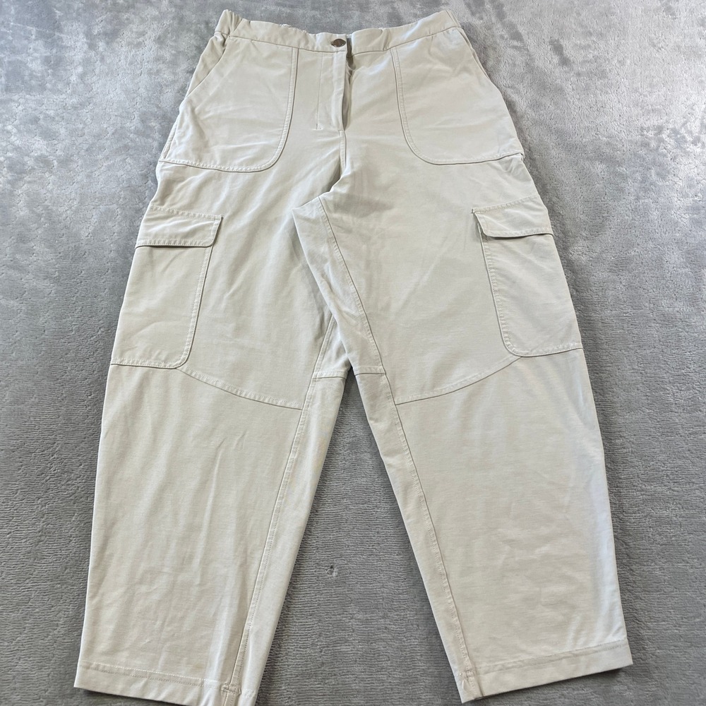 Lululemon Light Utilitech Cargo Pants Womens 30 Cream High Rise LW5ENBS